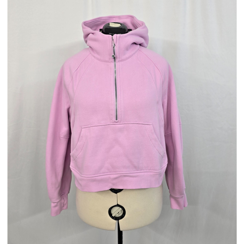 Lululemon Scuba Oversized Half Zip Hoodie Women's M / L Pink Blossom